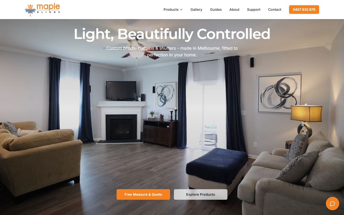 Maple Blinds website